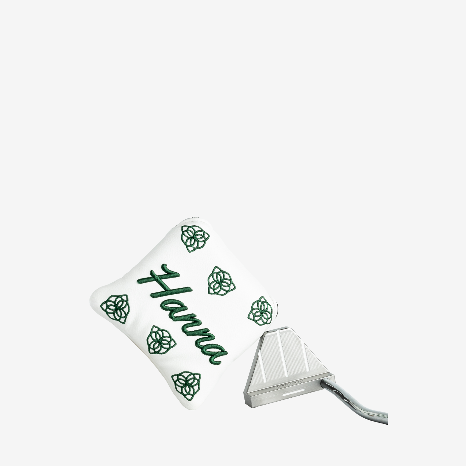 Mallet milled putter with head cover.