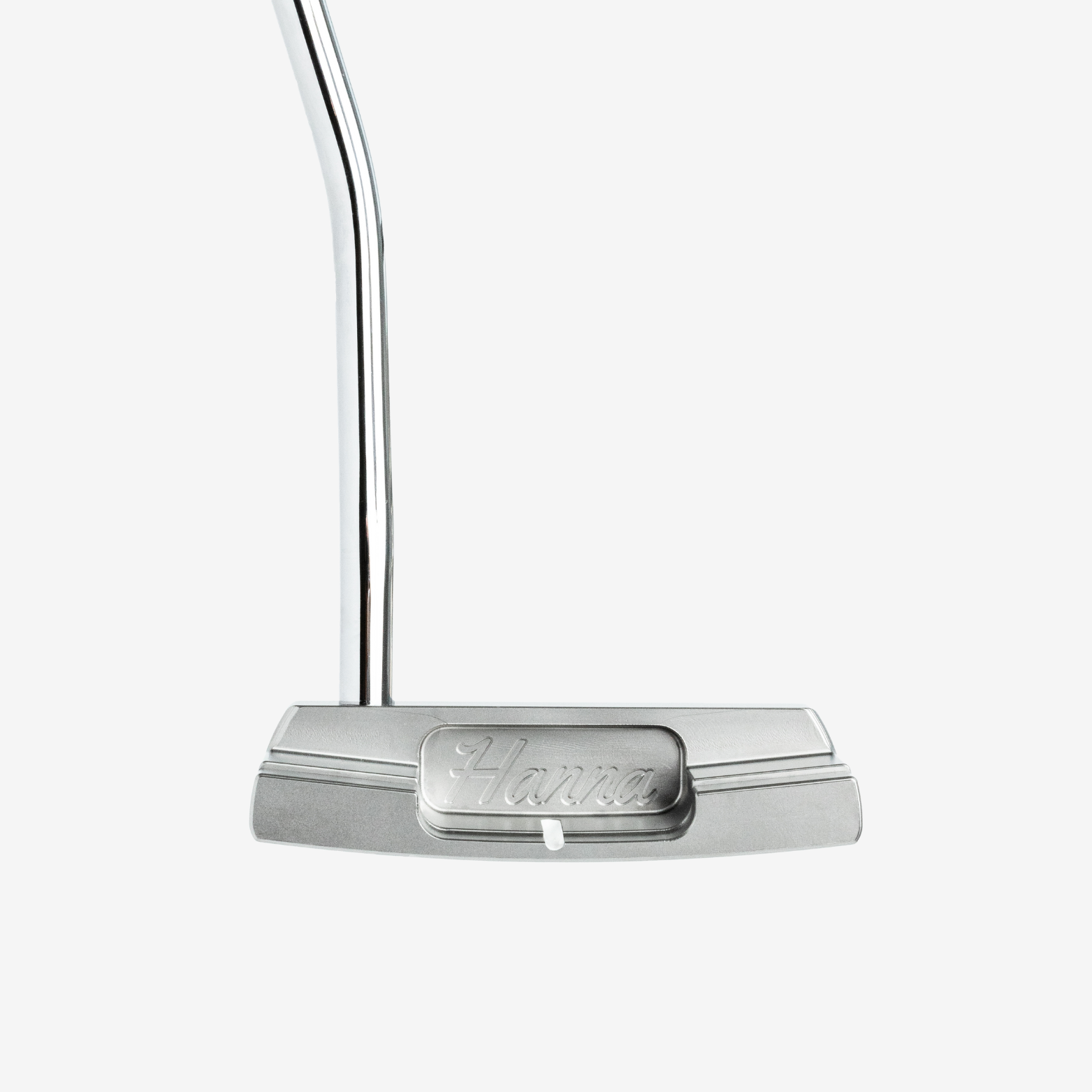 Back of double wide blade milled putter.