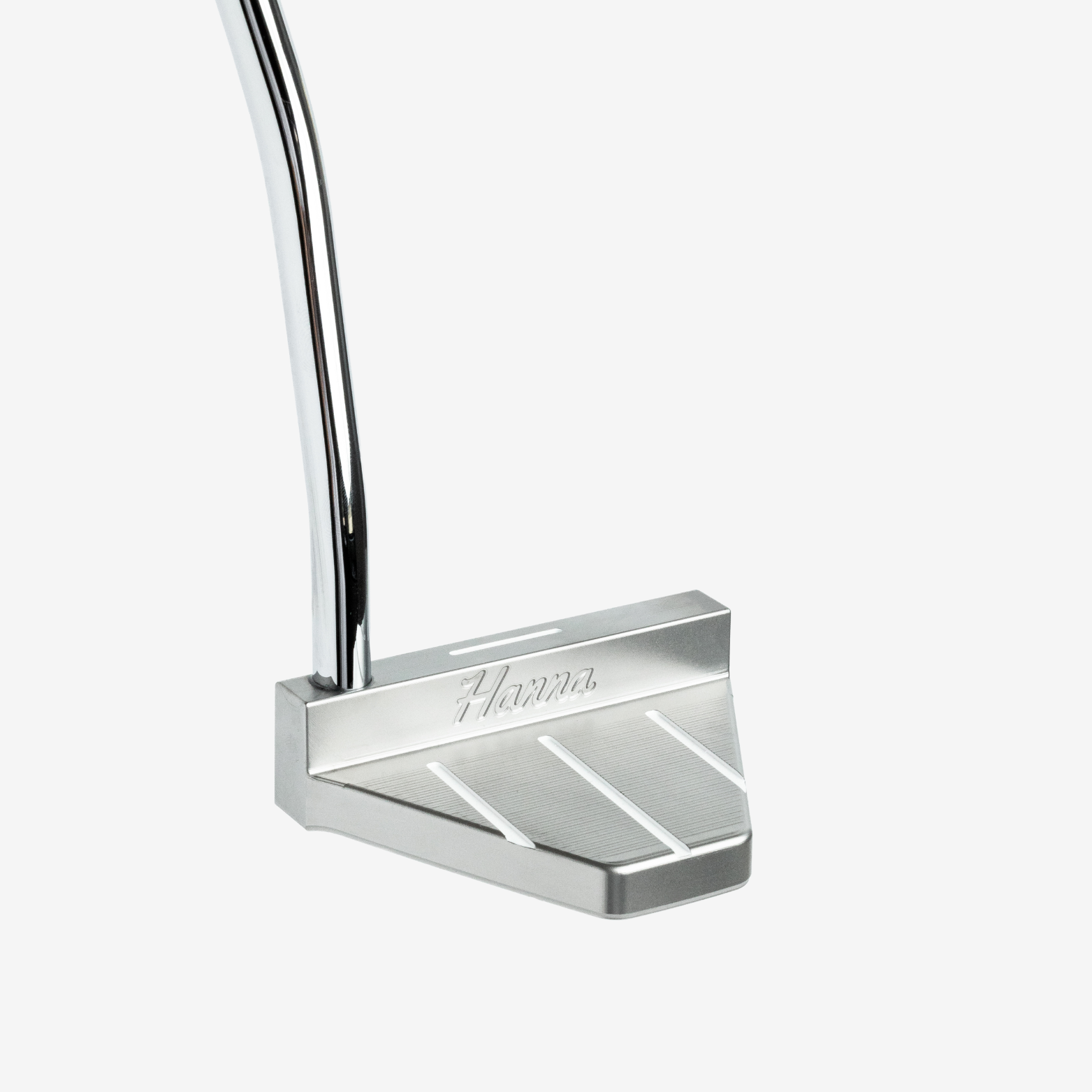 Side of mallet design milled putter.