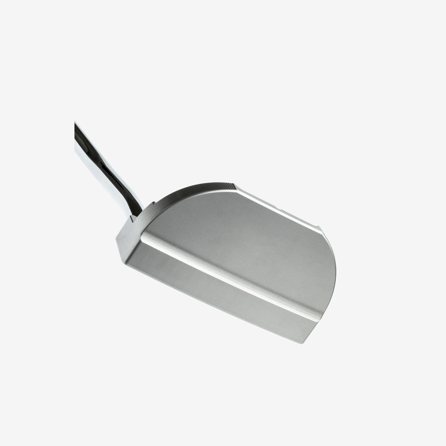 Bottom of mid-mallet milled putter.